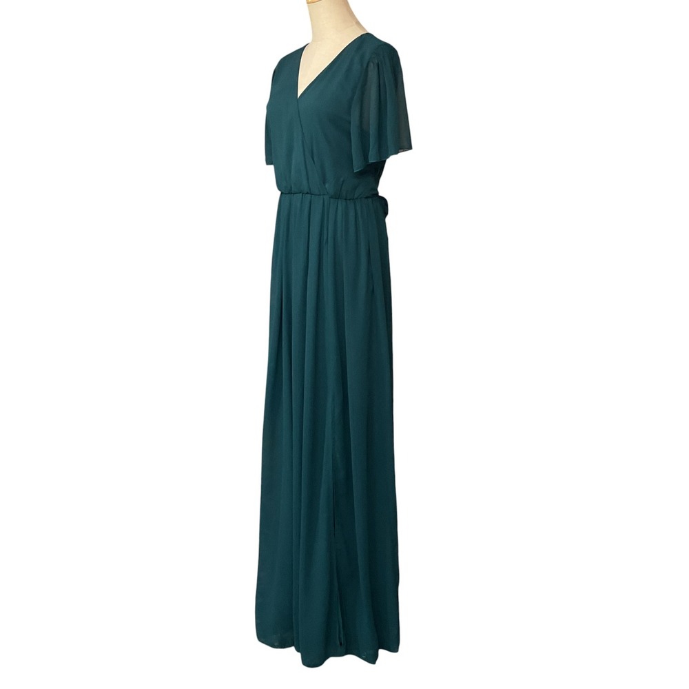 Baltic Born Vaughnie Surplice Neckline Empire Waist Maxi Dress Size Large NWT - Picture 3 of 10